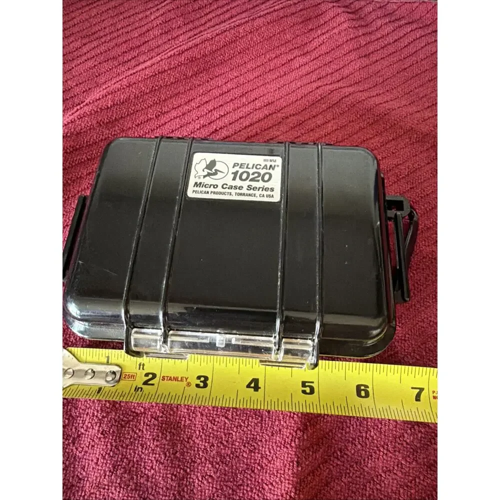 Pelican 1020 Watertight Hard Micro Case with Rubber Liner - Black USA Made